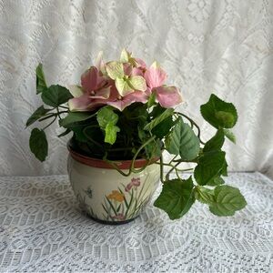 Small Oriental Ceramic Flowerpot